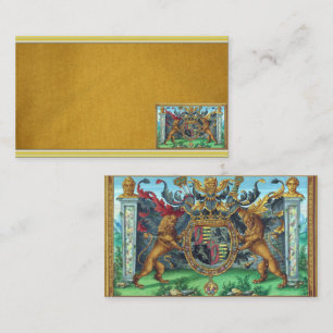Visita Tarjeta de presentación de Escudo de Armas