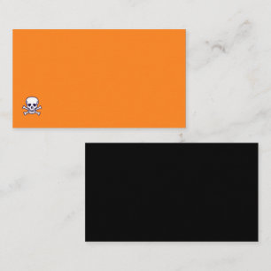 Visita Tarjeta de presentación de esquina naranja blk con