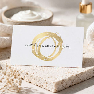 Visita Tarjeta de presentación de estética Logo de bellez