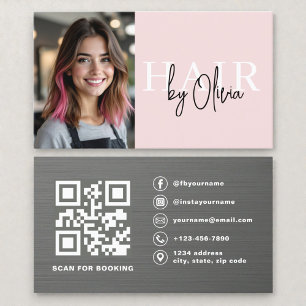 Visita Tarjeta de presentación de estilista de cabello co