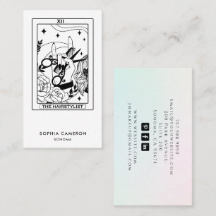 Visita Tarjeta de presentación de estilista de cabello es