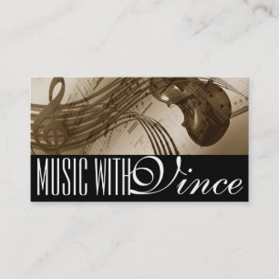 Visita Tarjeta de presentación de estudio de música de in
