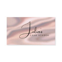 Tarjeta de presentación de estudio de pestañas de