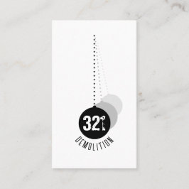 Visita Tarjeta de presentación de experto en demolición v