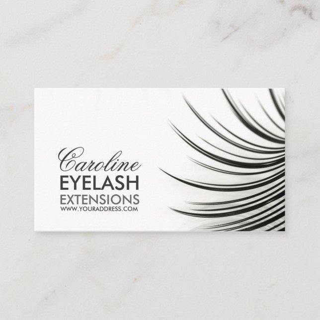 Visita Tarjeta de presentación de extensiones de Eyelash  (Anverso)