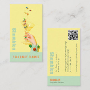 Visita Tarjeta de presentación de Fiesta de cócteles Plan
