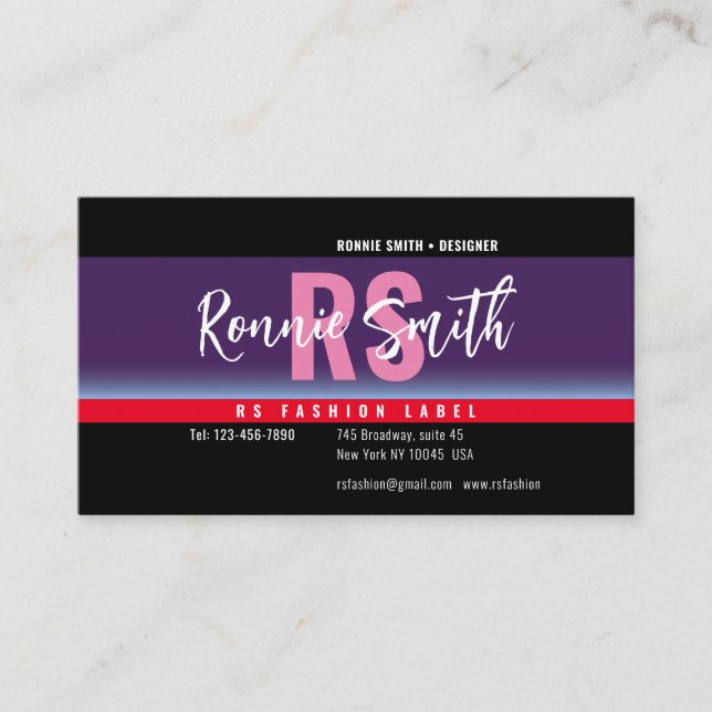 Visita Tarjeta de presentación de firmas (Anverso)