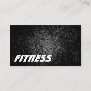 Visita Tarjeta de presentación de fitness con efecto de c