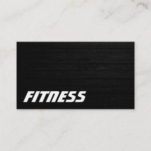 Visita Tarjeta de presentación de fitness con efecto de m
