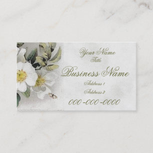 Visita Tarjeta de presentación de flor de manzano vintage