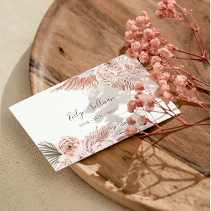 Visita Tarjeta de presentación de flores Boho