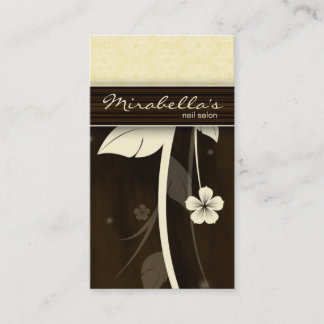 Visita Tarjeta de presentación de flores Chocolate amaril
