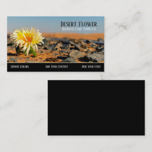 Visita Tarjeta de presentación de flores del desierto