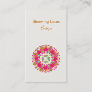 Visita Tarjeta de presentación de flores Lotus en color