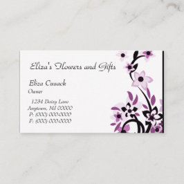 Visita Tarjeta de presentación de flores retro radiantes,