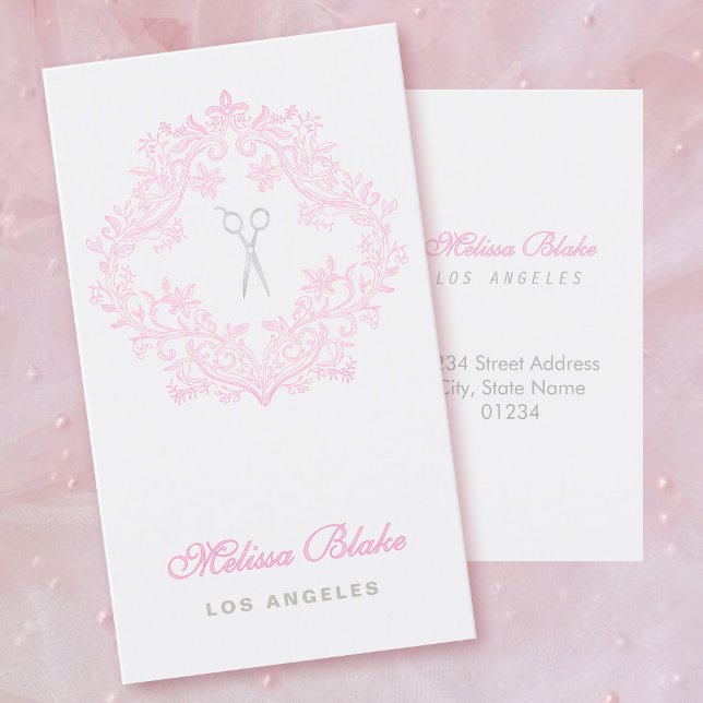 Visita Tarjeta de presentación de fondo gris de hairstyli (Subido por el creador)