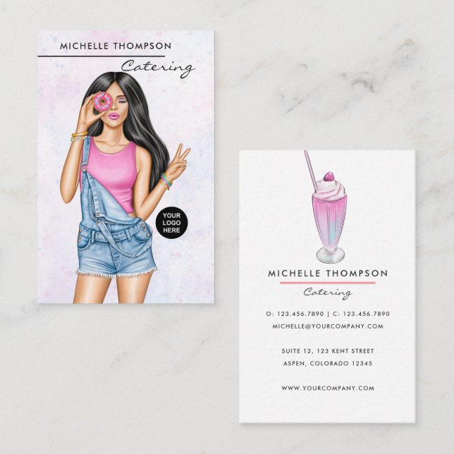 Visita Tarjeta de presentación de Food Catering (Anverso / Reverso)