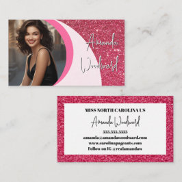 Visita Tarjeta de presentación de foto con giro de frambu