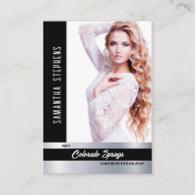 Tarjeta de presentación de foto de certamen Onyx S
