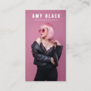 Visita Tarjeta de presentación de fotografía Chica mujer 