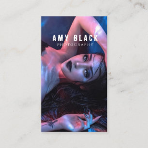 Visita Tarjeta de presentación de fotografía Chica mujer 