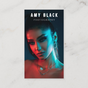 Visita Tarjeta de presentación de fotografía Chica mujer 
