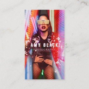 Visita Tarjeta de presentación de fotografía Chica mujer 