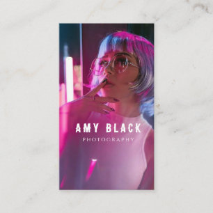 Visita Tarjeta de presentación de fotografía Chica mujer 