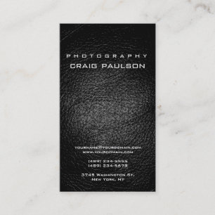 Visita Tarjeta de presentación de fotografía con efecto d