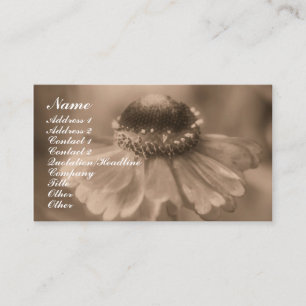 Visita Tarjeta de presentación de fotografía con flores S