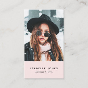 Visita Tarjeta de presentación de fotografía de bailarina