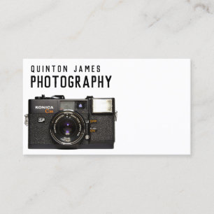 Visita Tarjeta de presentación de fotografía de cámara an