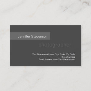 Visita Tarjeta de presentación de fotografía de tendencia