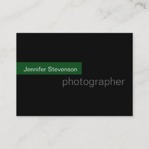 Visita Tarjeta de presentación de fotografía de tendencia