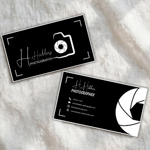 Visita Tarjeta de presentación de fotografía minimalista