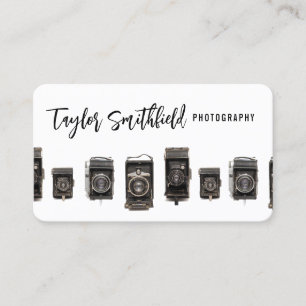 Visita Tarjeta de presentación de fotografías de cámaras 