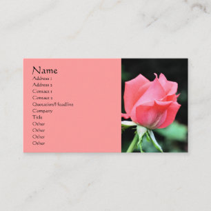 Visita Tarjeta de presentación de fotografías de flores