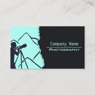 Visita Tarjeta de presentación de fotografías minimalista