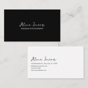Visita Tarjeta de presentación de fotografías para Bodas