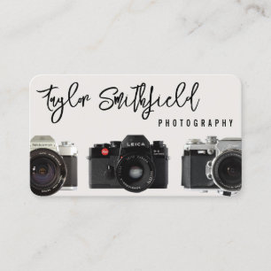 Visita Tarjeta de presentación de fotografías para cámara