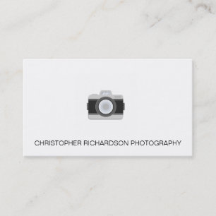 Visita Tarjeta de presentación de fotografías simple y el