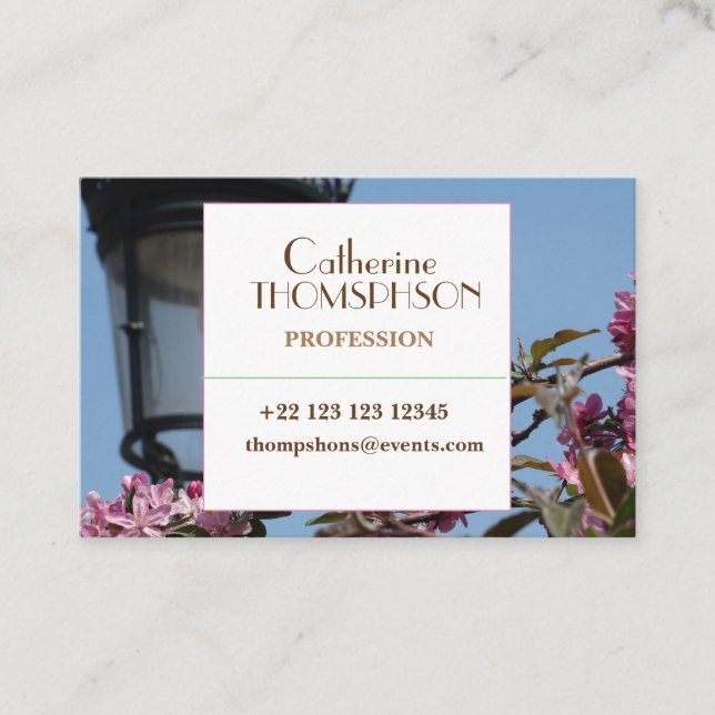 Visita Tarjeta de presentación de fotos (Anverso)