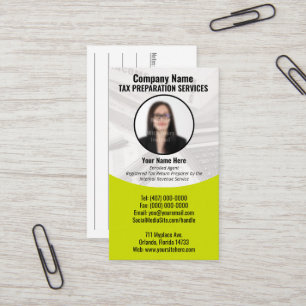 Visita Tarjeta de presentación de fotos de preparación de