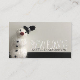Visita Tarjeta de presentación de fotos de Snowman Photo 
