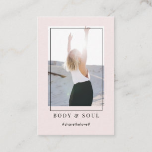 Visita Tarjeta de presentación de fotos moderna de moda