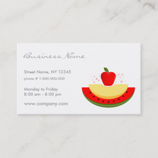 Visita Tarjeta de presentación de frutas