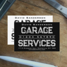 Tarjeta de presentación de Garage Services