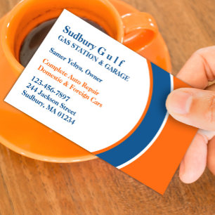 Visita Tarjeta de presentación de gasolineras