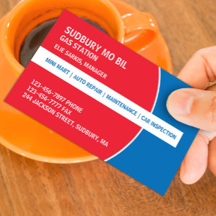 Visita Tarjeta de presentación de gasolineras