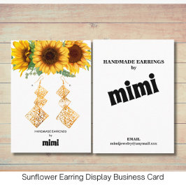 Visita Tarjeta de presentación de girasol